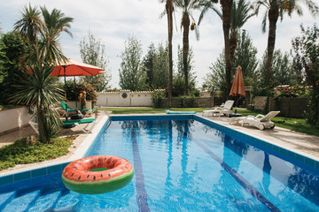 holiday in a villa with pool