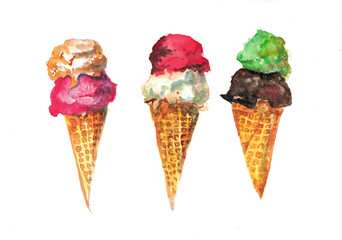 3 delicious ice creams