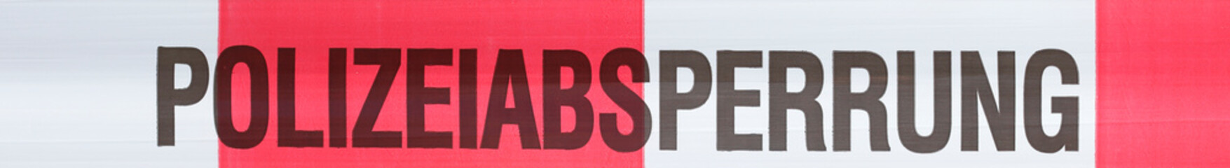 Polizeiabsperrung, Absperrband, Deutschland, Europa