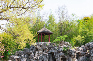 Architectural Scenery of Ancient Gion Garden in Shanghai, China