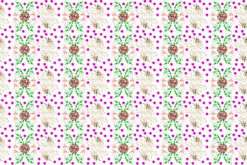 Fototapeta na wymiar A set of seamless patterns, ideal for textiles, wallpapers, gifts, backgrounds and so on.