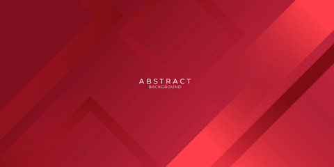 Obraz premium Abstract bright red modern background gradient color. Red maroon and white gradient with stylish line and square decoration suit for presentation design. 