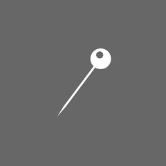 the pin icon. vector illustration