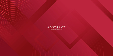  Red abstract background with geometric shape