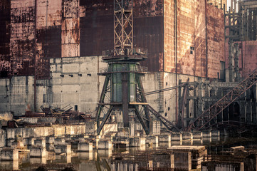 Abandoned construction site of block 5 and 6 of the Chernobyl nuclear power plant