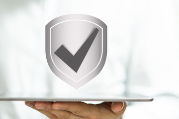 protection safe shield virus attack  3d