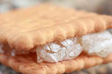 fresh biscuits and Turkish delight