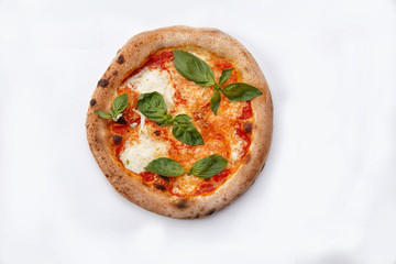 pizza with tomatoes and herbs