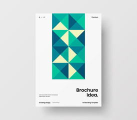 Amazing business presentation vector A4 vertical orientation front page mock up. Modern corporate report cover abstract geometric illustration design layout. Company identity brochure template.