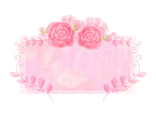 水彩のお花バナー