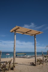 Enter of the beach of Cabo Pulmo, Mexico