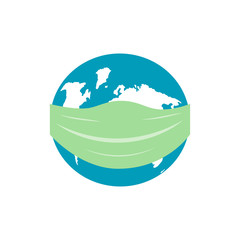 Earth day logo design. 