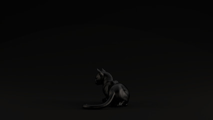 Fototapeta premium Black Background 3d illustration 3d render