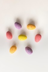 Obraz na płótnie Canvas easter eggs isolated on white