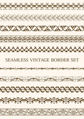 ビンテージ　ボーダーセット