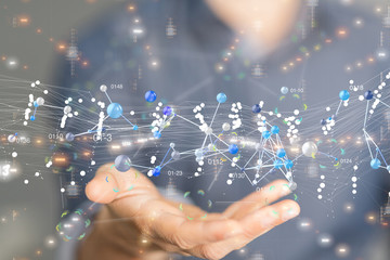 internet net and data digital concept.