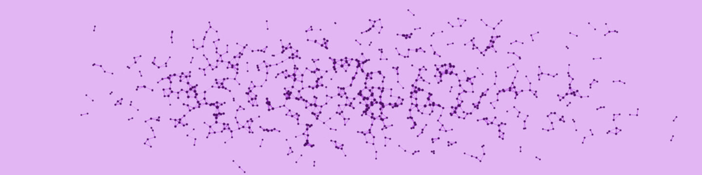 Network Mesh Procedural Art background illustration