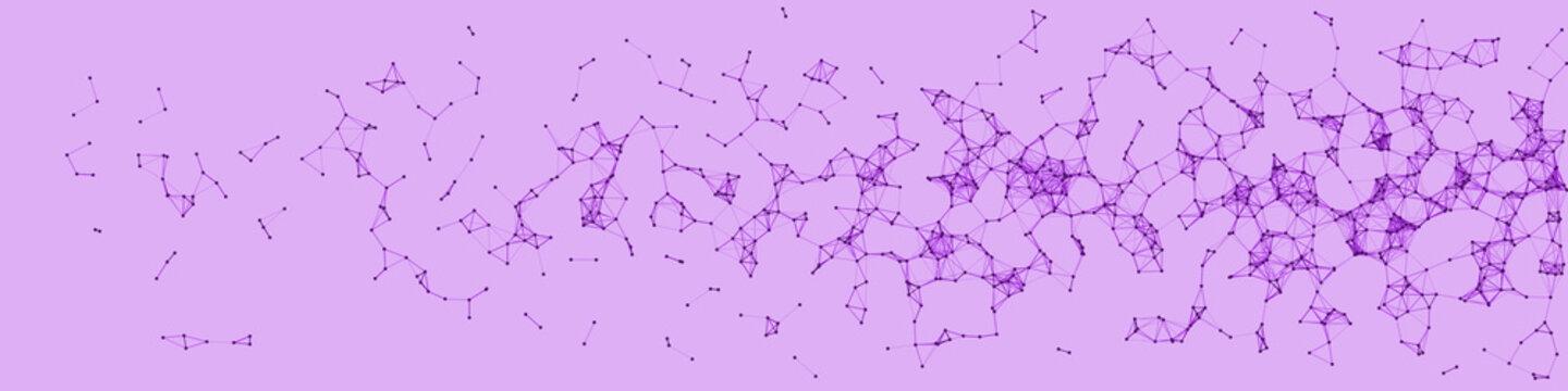 Network Mesh Procedural Art background illustration