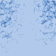 Network Mesh Procedural Art background illustration