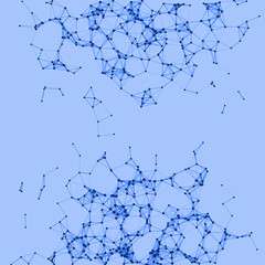 Network Mesh Procedural Art background illustration