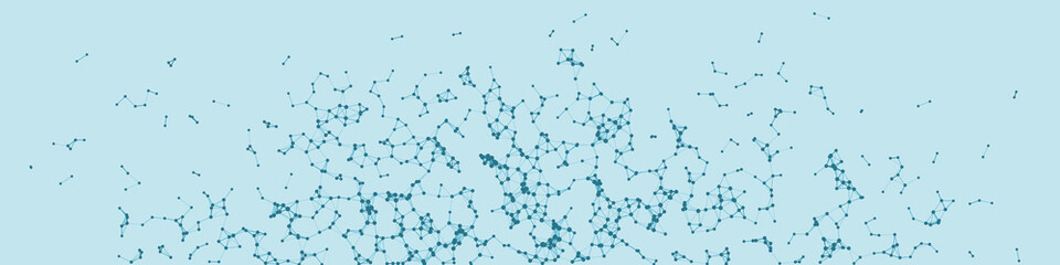 Obraz premium Network Mesh Procedural Art background illustration