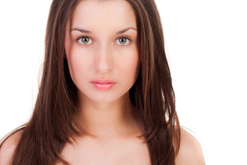 Fototapeta premium young beautiful woman with clear skin