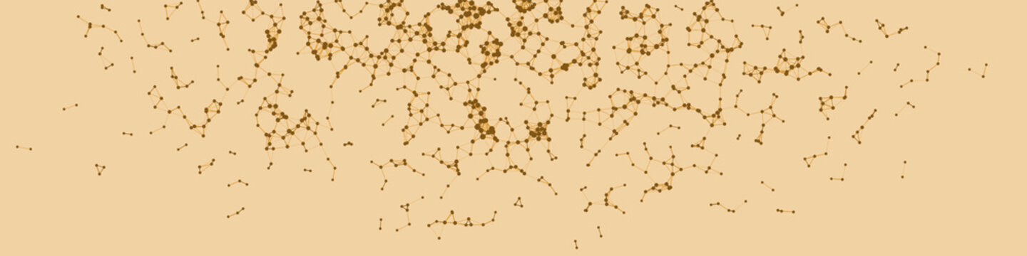 Network Mesh Procedural Art background illustration