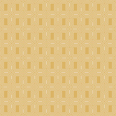 Gold Wallpaper texture background with seamless retro pattern, vector image
