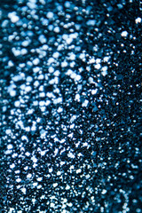 Blue Glitter Abstract Background