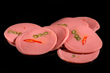 Bologna sausage with fresh chilli flavor  © ketkata