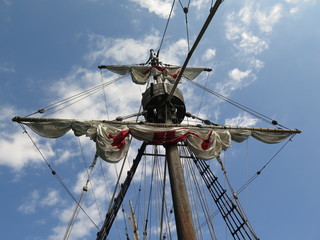 Madeira Takelage Segelschiff