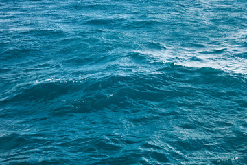Splashing sea waves. Water surface wallpaper or background concept