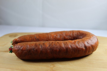 Spanish chorizo ​​cured with spices and smoke
