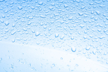 Water backgrounds with water drops. Blue water bubbles Natural background