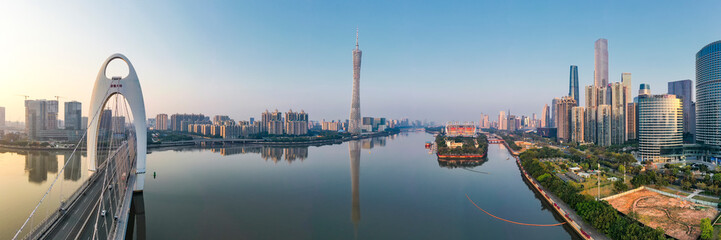 Obraz premium Aerial photo of Guangzhou City, China