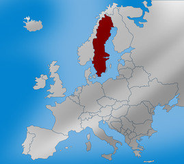 szwecjamapa europa Sweden