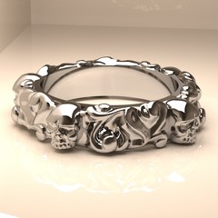 Ring with skulls