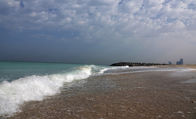 Waves on the seashore