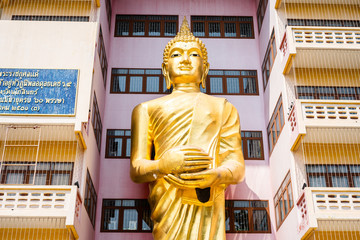 Large Buddha statue enshrined within the area of Tha Sung Temple or Chandraram Temple Which...