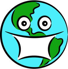 Planet Earth in a medical mask
