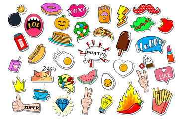 Set of fashion patch