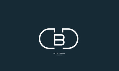 Alphabet letter icon logo CBD