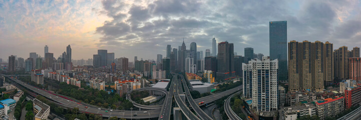 Aerial photo of Guangzhou City, China