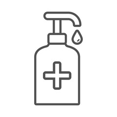 Hand sanitizer dispenser icon in flat style.Vector illustration.	