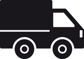 PICTOGRAMME CAMION NOIR ET BLANC