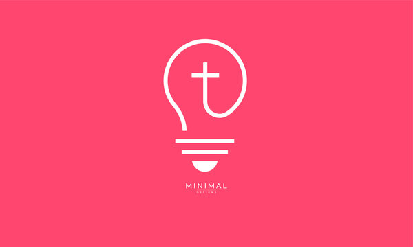 line art icon logo of a bulb with a cross