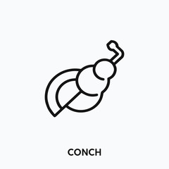 conch icon vector. conch sign symbol