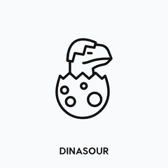 dinosaur icon vector. dinosaur sign symbol
