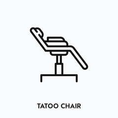 tattoo chair icon vector. tattoo chair sign symbol
