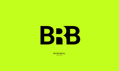 Alphabet letter icon logo BRB